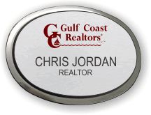 (image for) Gulf Coast Realtors Executive Oval Silver Badge